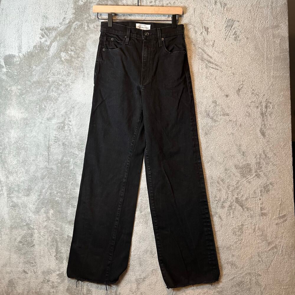 SLVRLAKE Black Flare & Wide Leg Jeans